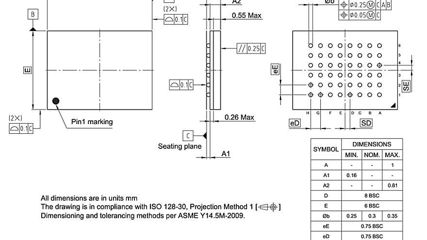 PG-VFBGA-48-800_Package Outline