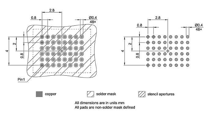 PG-VFBGA-48-802_Footprint Drawing