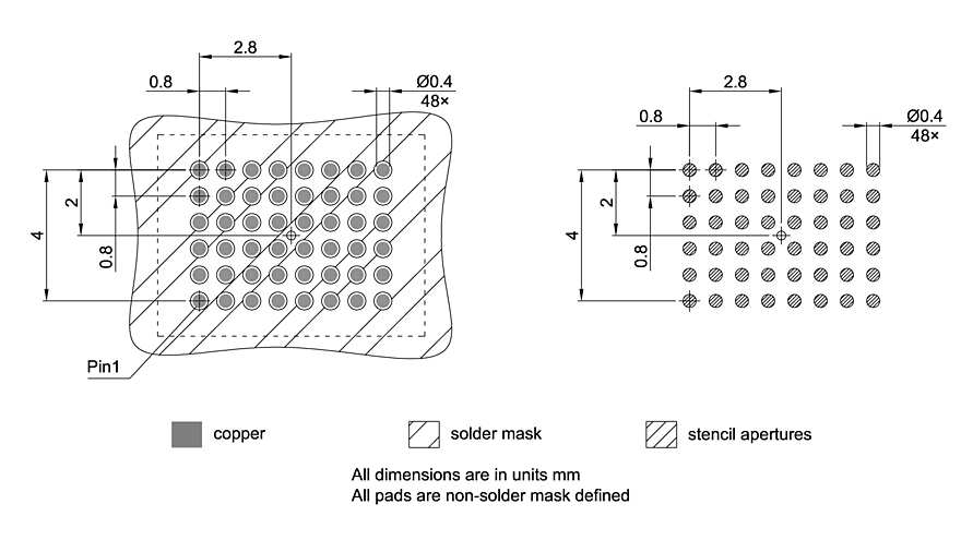PG-VFBGA-48-802_Footprint Drawing
