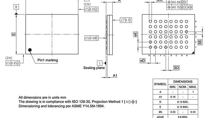 PG-VFBGA-48-802_Package Outline