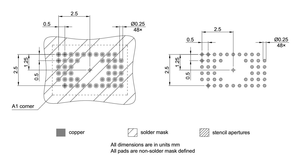 PG-VFBGA-48-803_Footprint Drawing