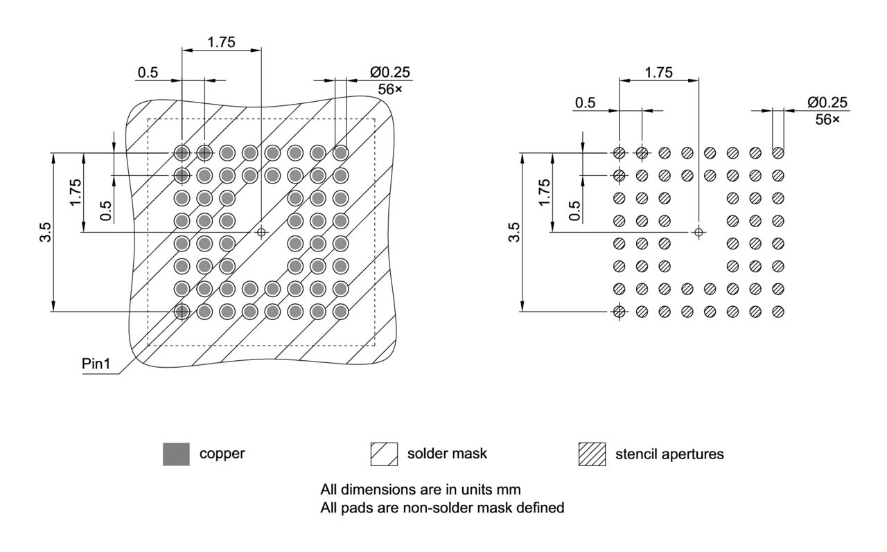 PG-VFBGA-56-800_Footprint Drawing