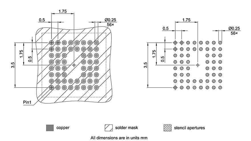 PG-VFBGA-56-800_Footprint Drawing