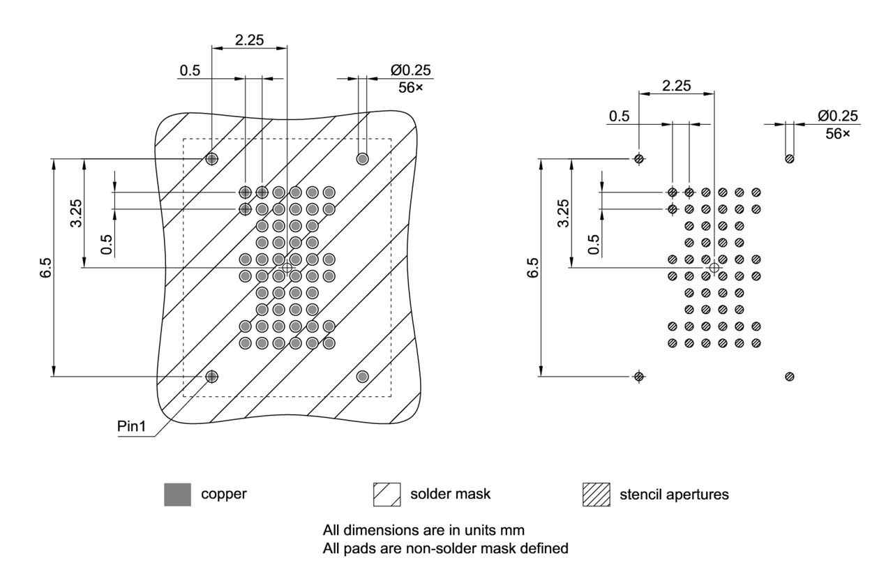 PG-VFBGA-56-802_Footprint Drawing