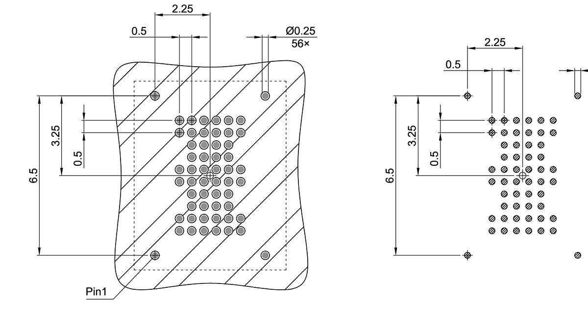 PG-VFBGA-56-802_Footprint Drawing