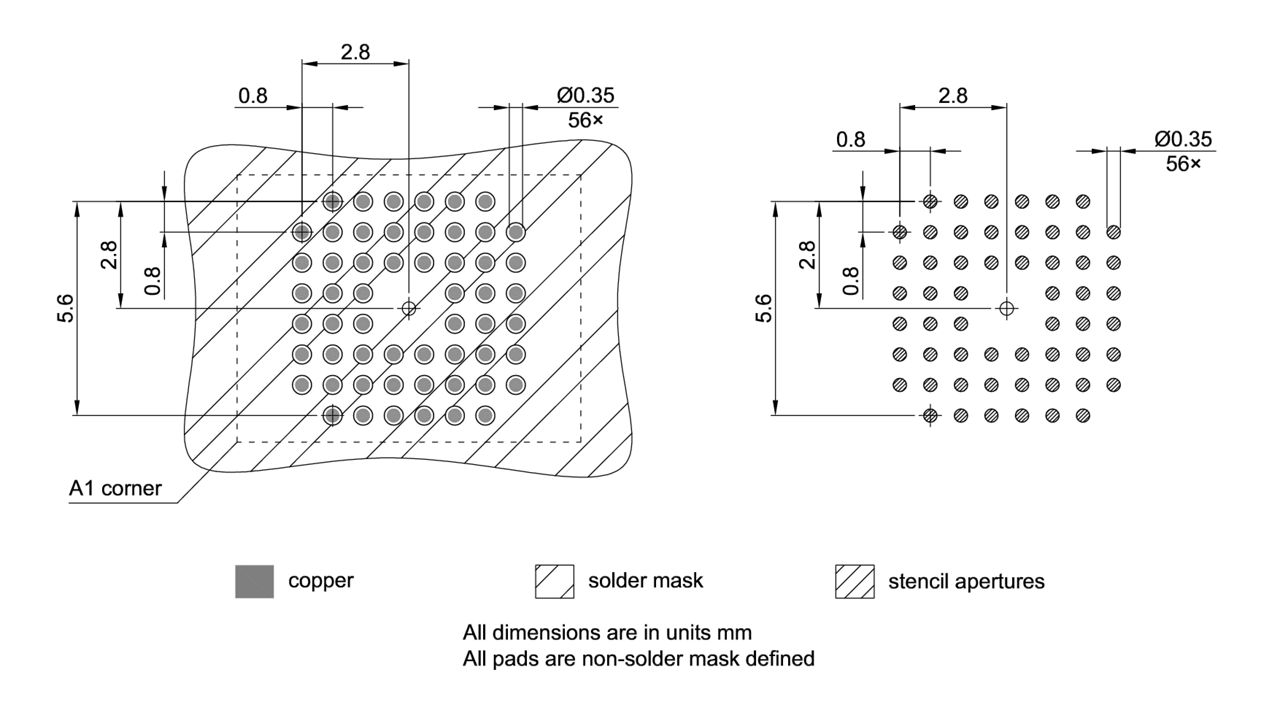 PG-VFBGA-56-803_Footprint Drawing