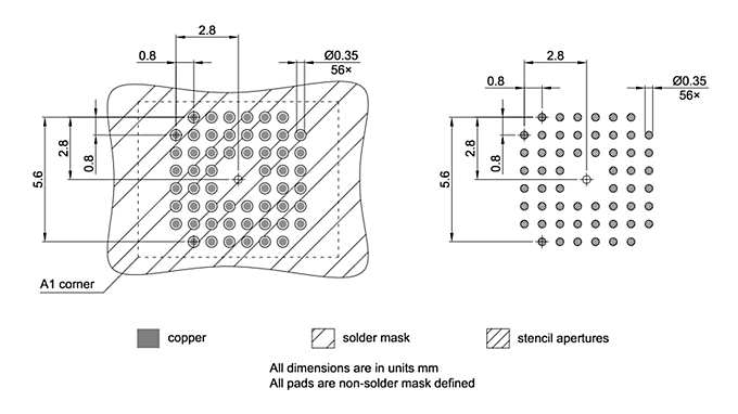 PG-VFBGA-56-803_Footprint Drawing