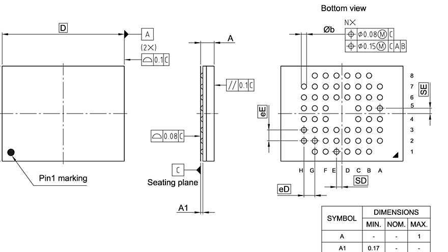 PG-VFBGA-56-803_Package Outline