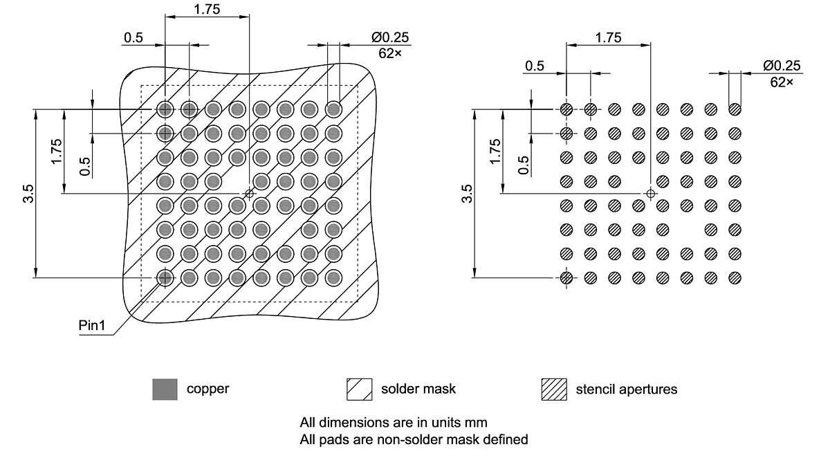 PG-VFBGA-62-800_Footprint Drawing