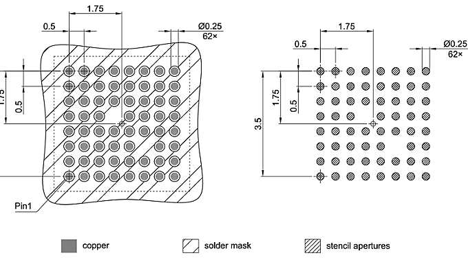 PG-VFBGA-62-800_Footprint Drawing
