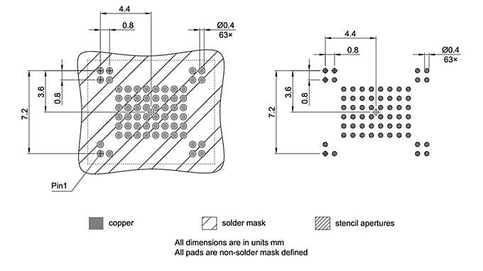 PG-VFBGA-63-801_Footprint Drawing