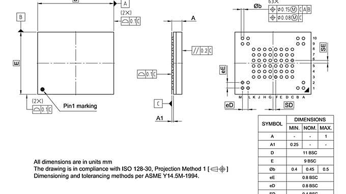 PG-VFBGA-63-801_Package Outline