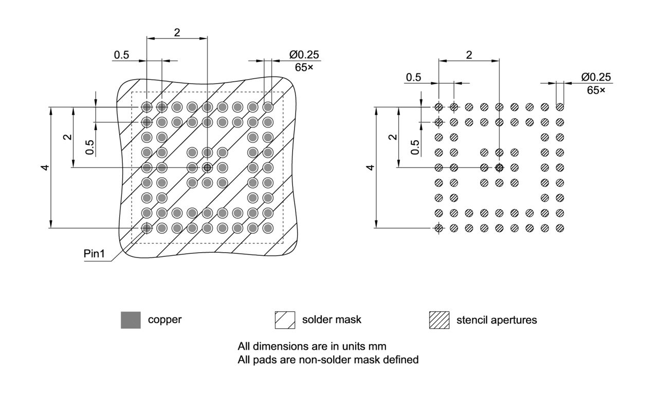 PG-VFBGA-65-800_Footprint Drawing
