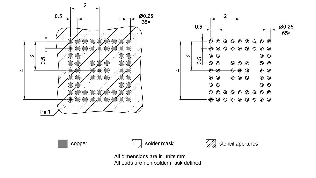 PG-VFBGA-65-800_Footprint Drawing