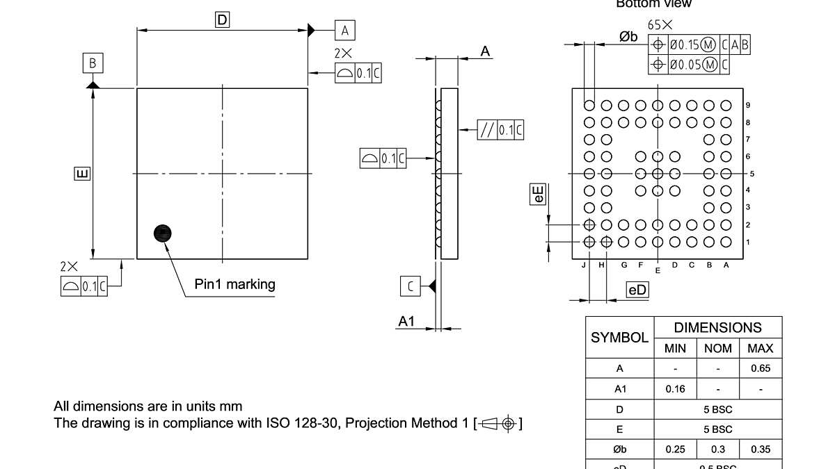PG-VFBGA-65-800_Package Outline