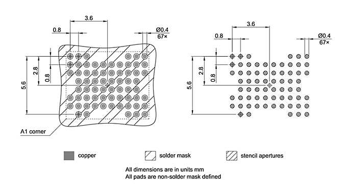 PG-VFBGA-67-800_Footprint Drawing