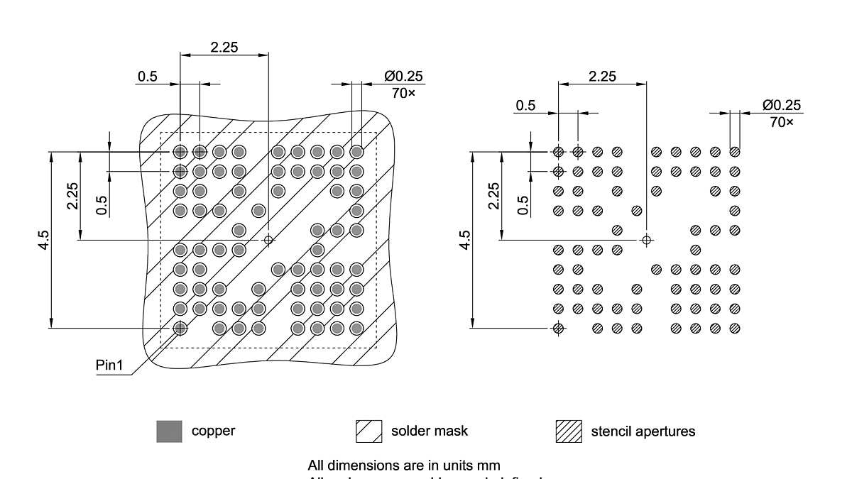 PG-VFBGA-70-800_Footprint Drawing