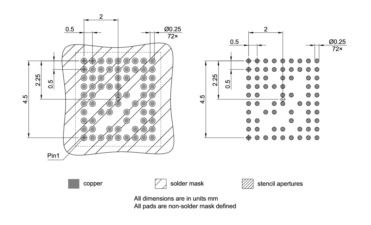 PG-VFBGA-72-800_Footprint Drawing