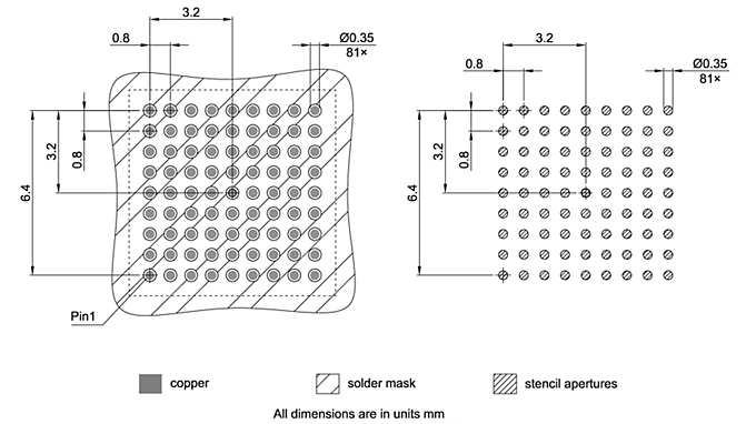 PG-VFBGA-81-800_Footprint Drawing