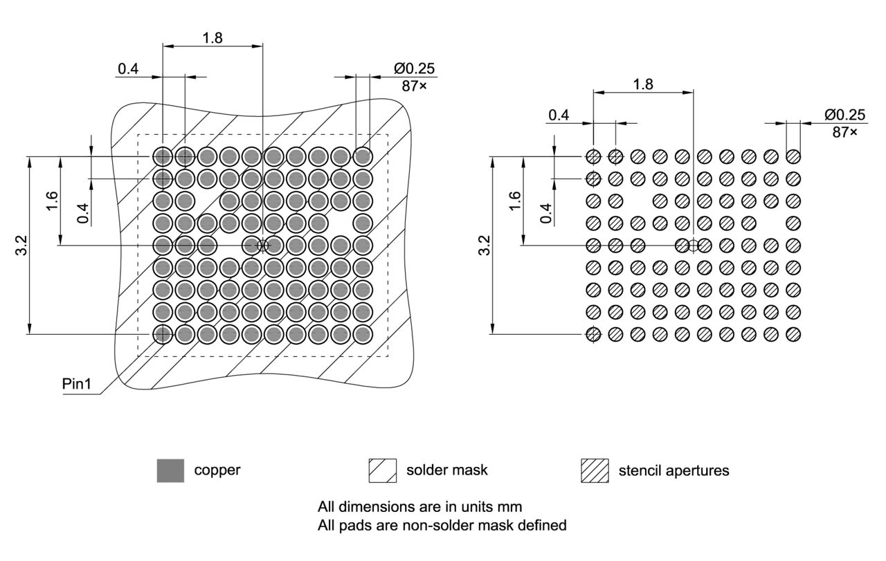 PG-VFBGA-87-1_Footprint Drawing