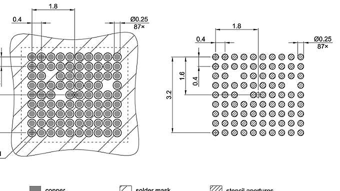 PG-VFBGA-87-1_Footprint Drawing
