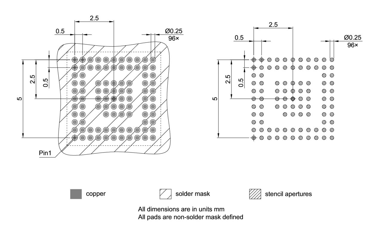 PG-VFBGA-96-800_Footprint Drawing