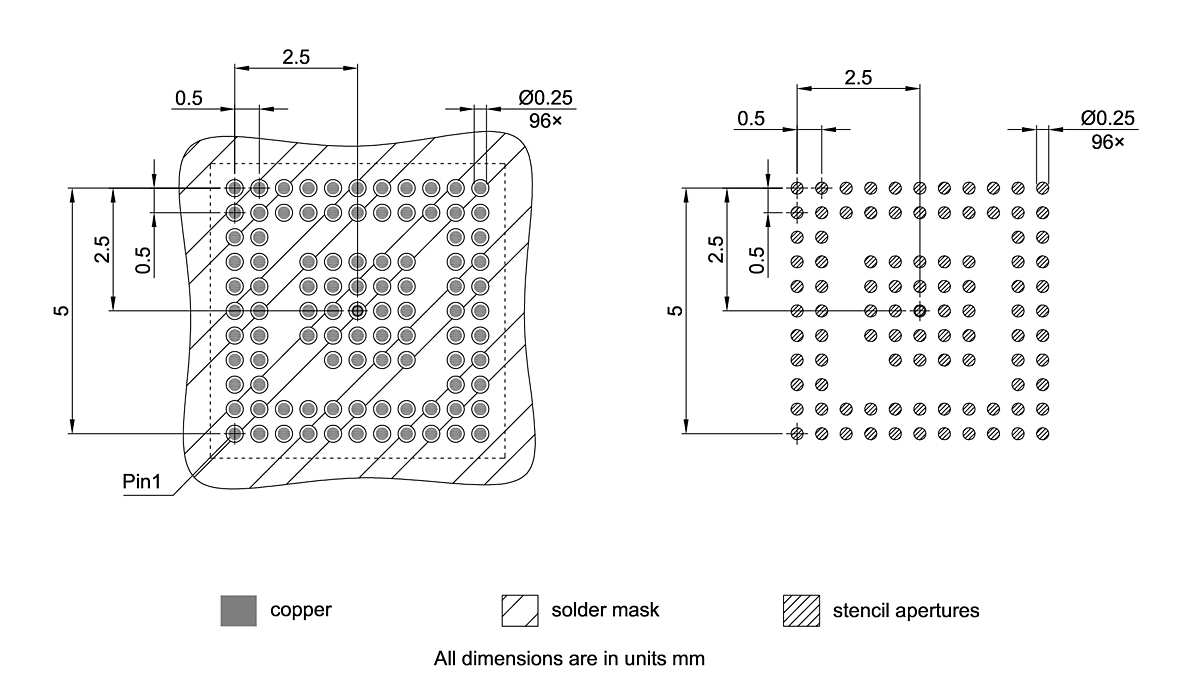 PG-VFBGA-96-800_Footprint Drawing
