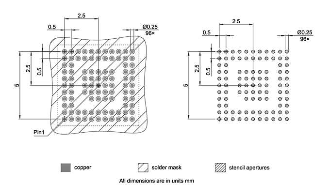 PG-VFBGA-96-800_Footprint Drawing