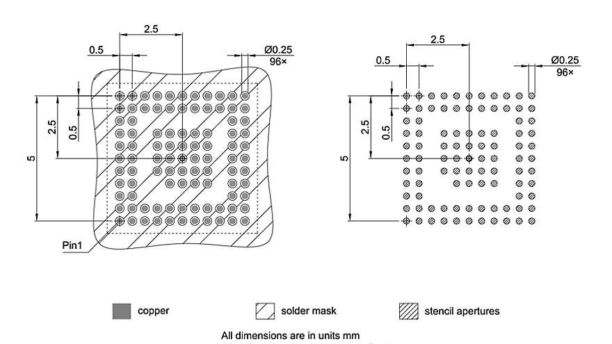 PG-VFBGA-96-800_Footprint Drawing