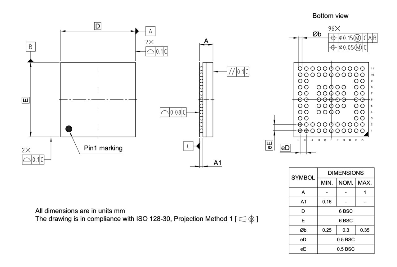 PG-VFBGA-96-800_Package Outline