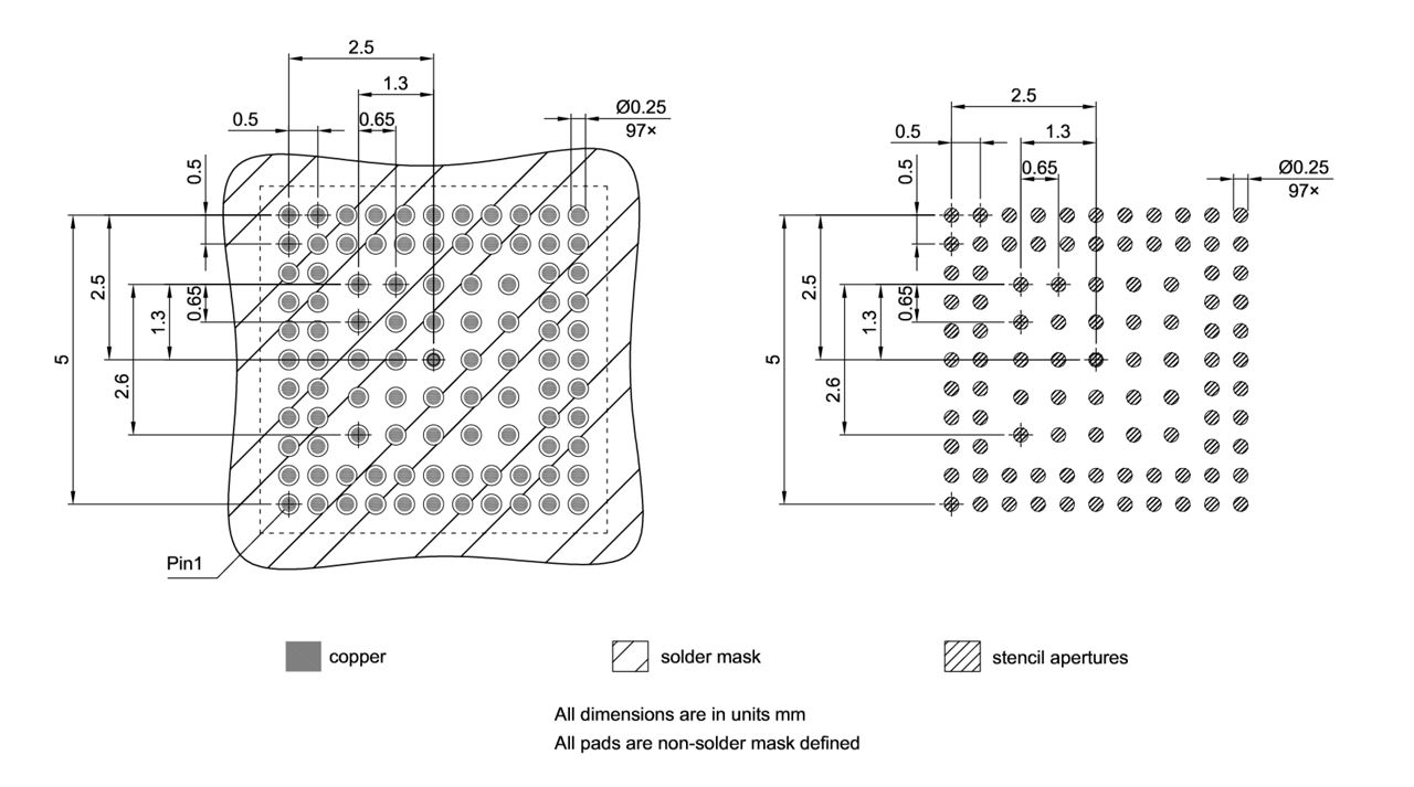 PG-VFBGA-97-800_Footprint Drawing