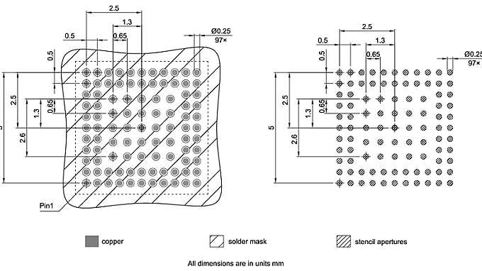 PG-VFBGA-97-800_Footprint Drawing
