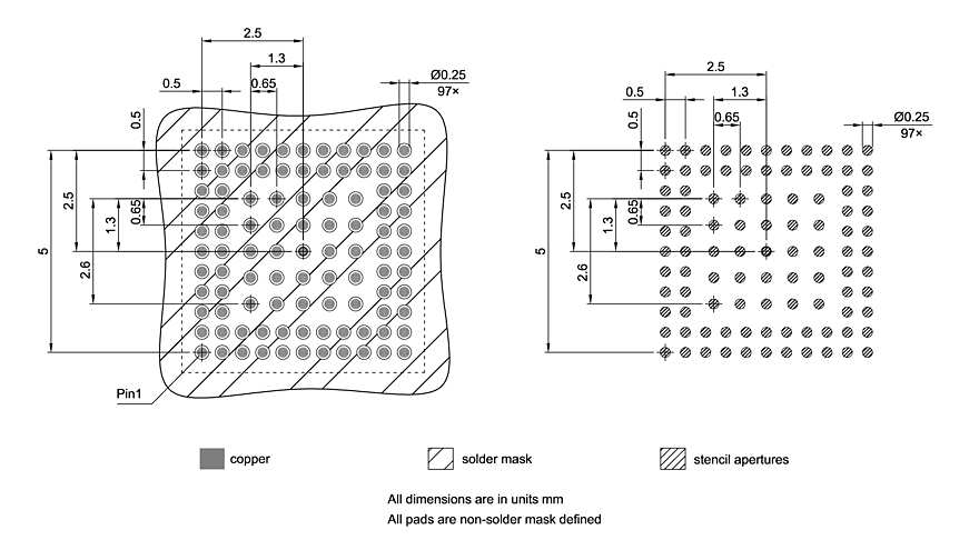 PG-VFBGA-97-800_Footprint Drawing