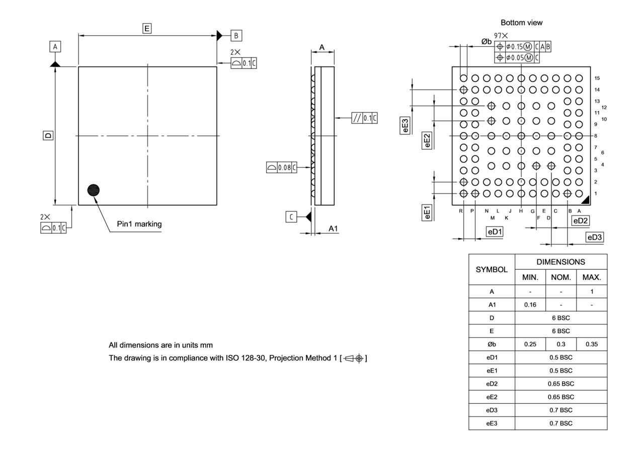 PG-VFBGA-97-800_Package Outline