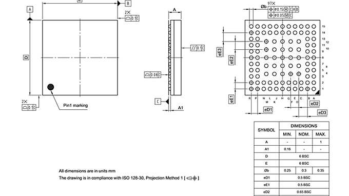 PG-VFBGA-97-800_Package Outline