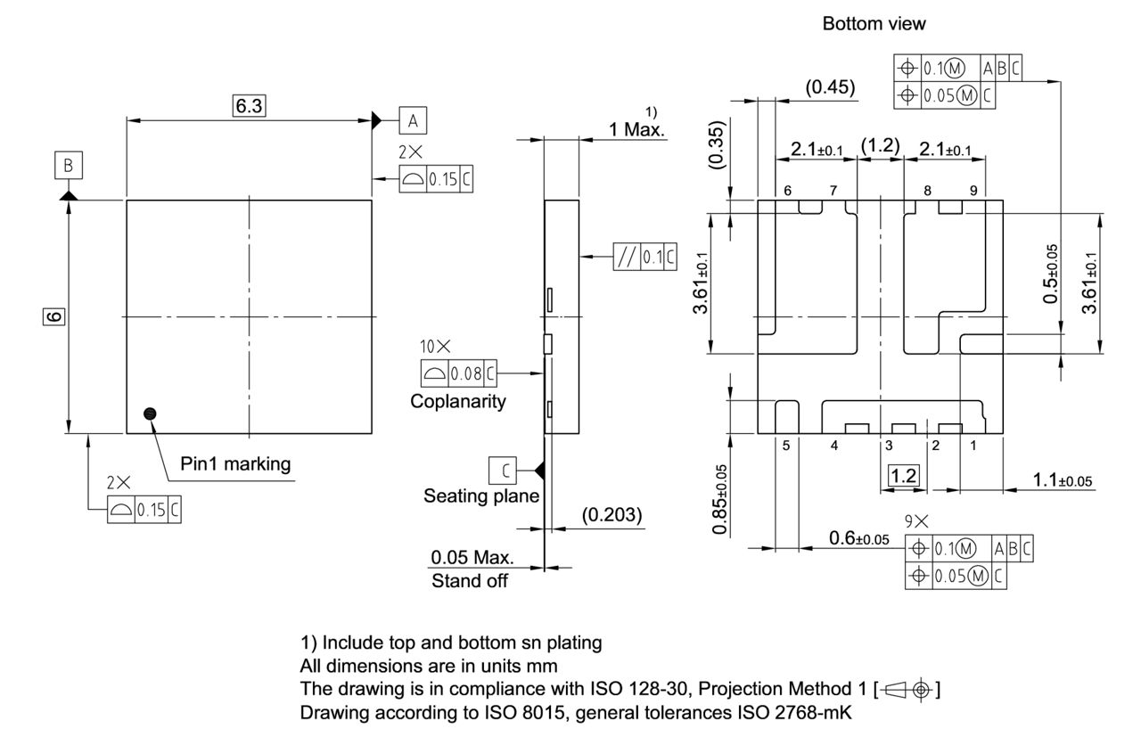 PG-VITFN-10-1_Package Outline