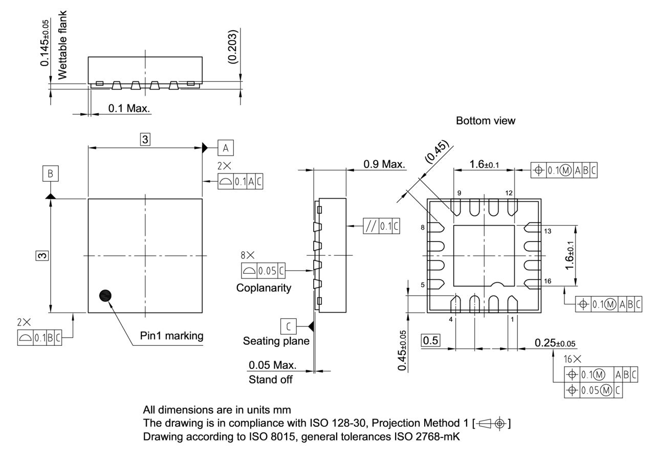 PG-VQFN-16-5_Package Outline