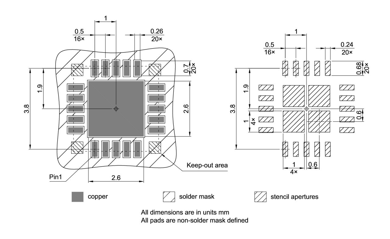 PG-VQFN-20-800_Footprint Drawing