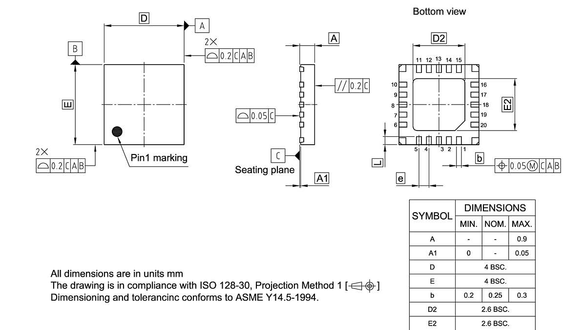 PG-VQFN-20-800_Package Outline