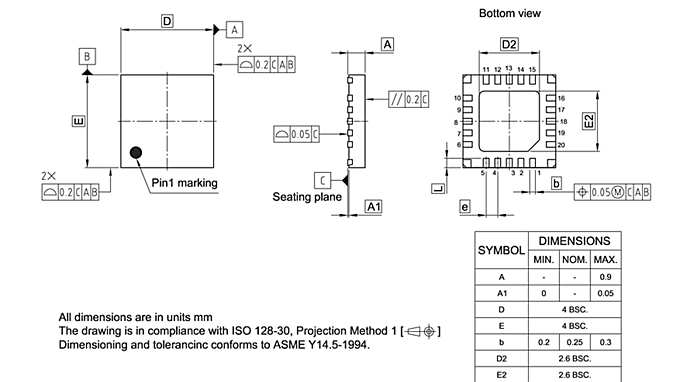 PG-VQFN-20-800_Package Outline