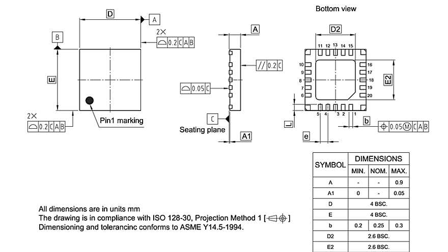 PG-VQFN-20-800_Package Outline