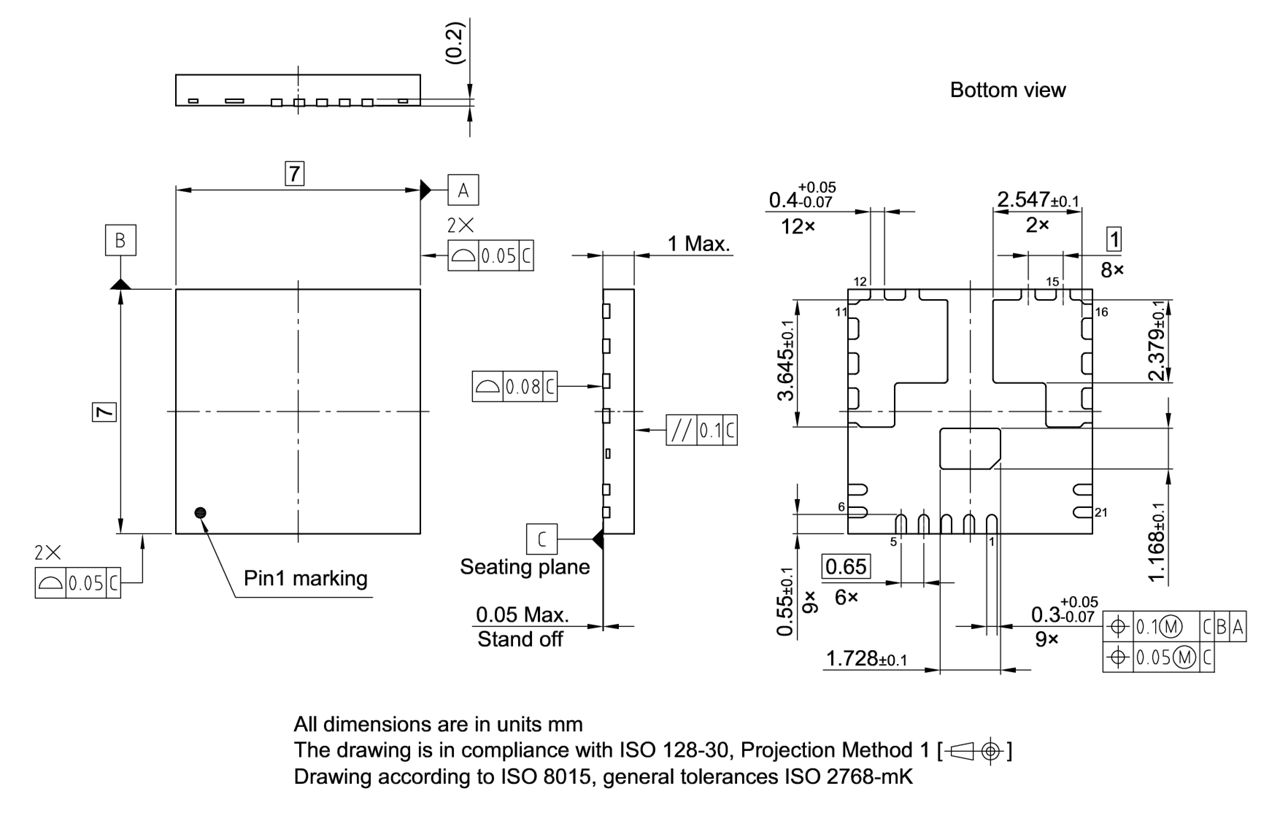 PG-VQFN-21-1_Package Outline