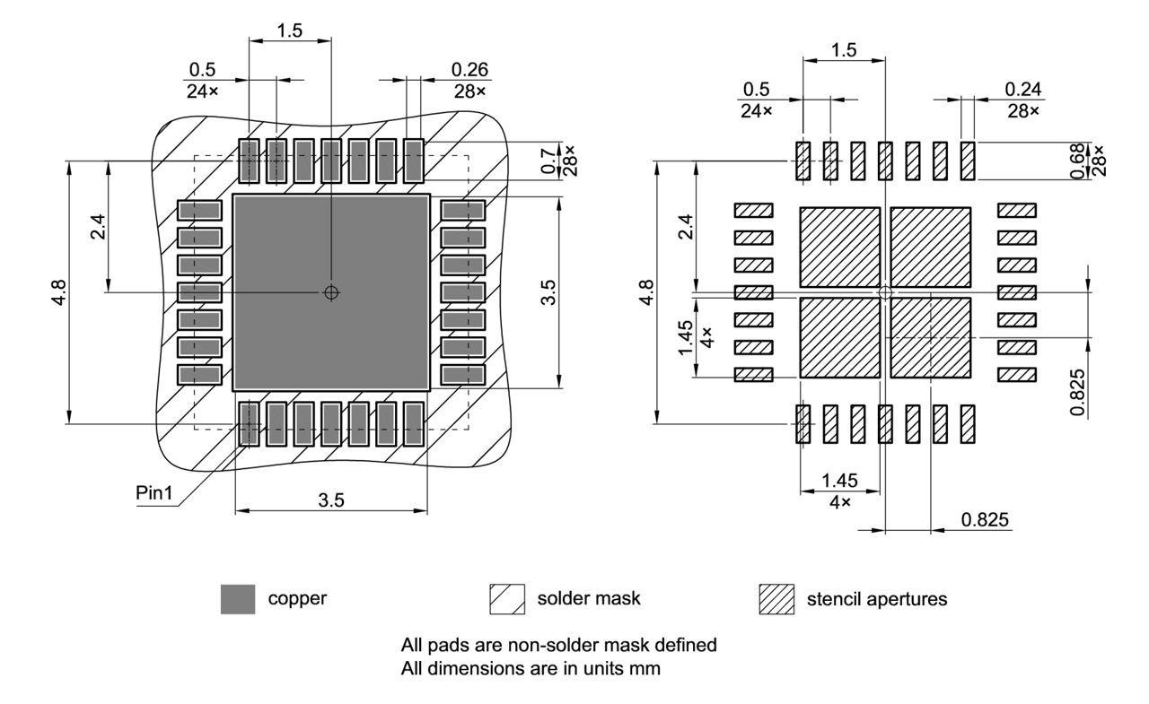 PG-VQFN-28-802_Footprint Drawing