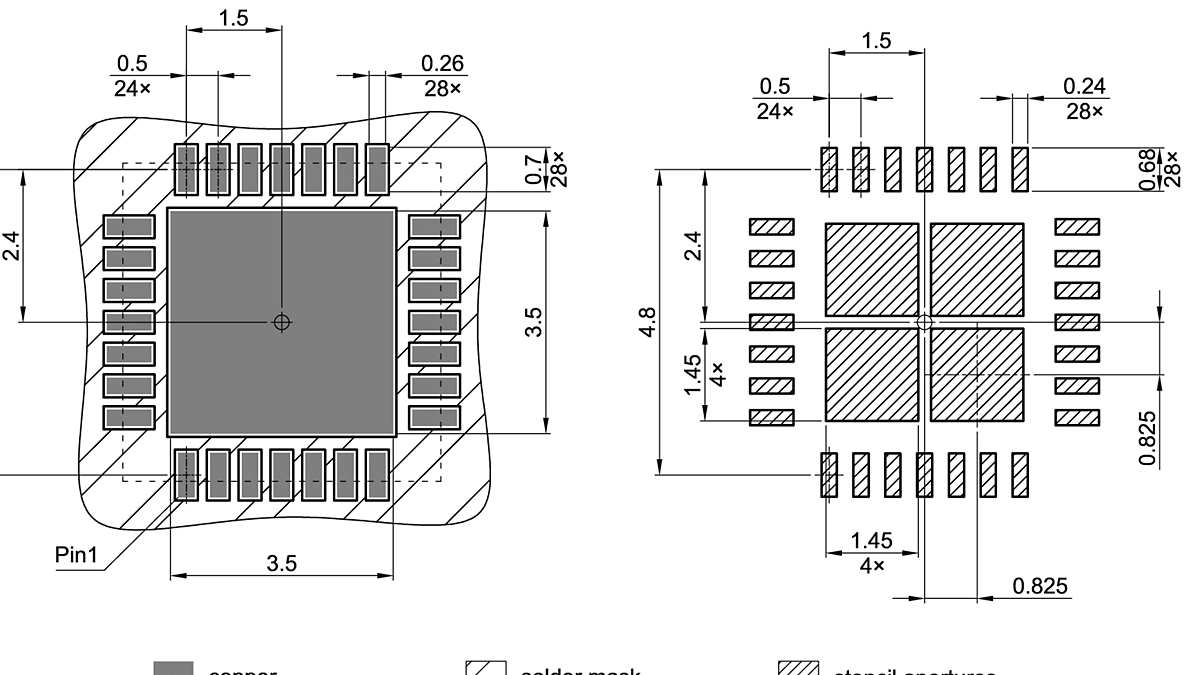 PG-VQFN-28-802_Footprint Drawing