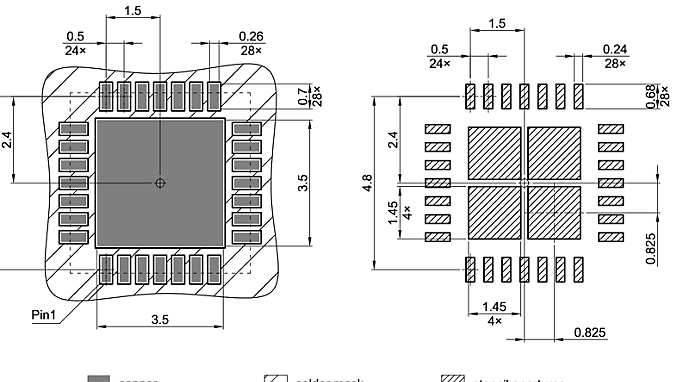 PG-VQFN-28-802_Footprint Drawing