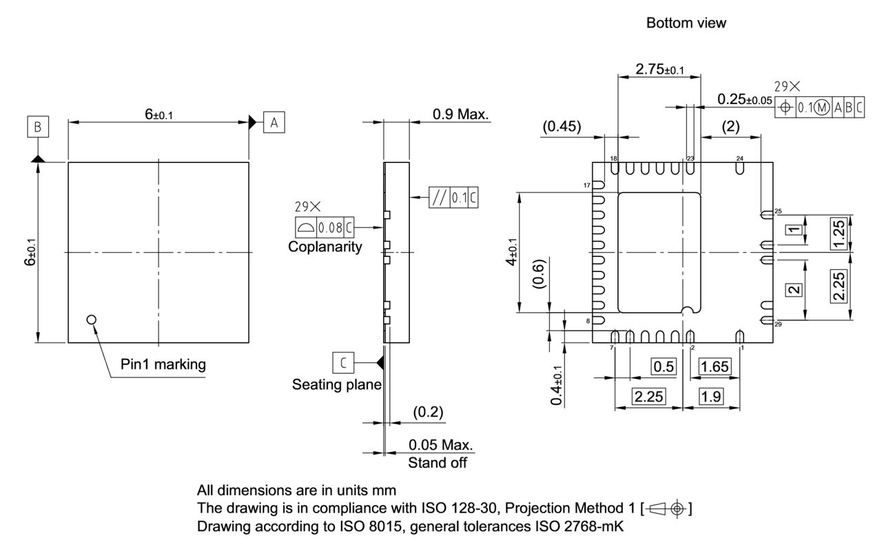 PG-VQFN-29-1_Package Outline