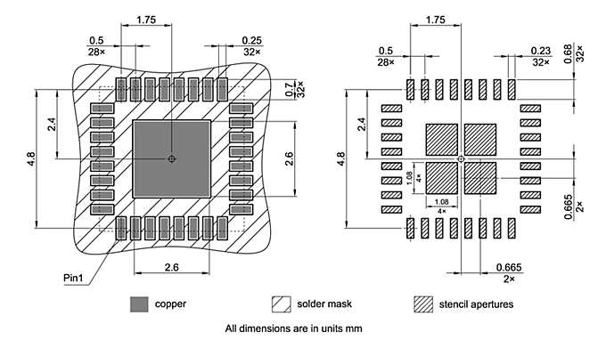 PG-VQFN-32-16_Footprint Drawing