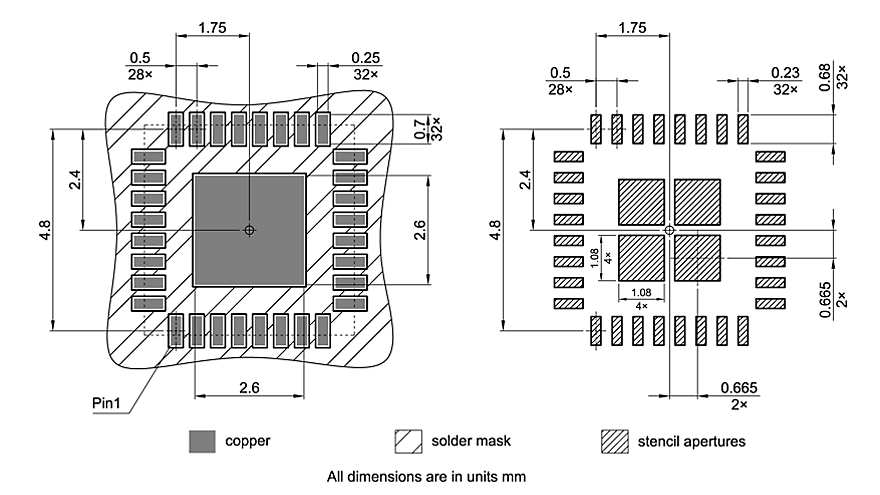 PG-VQFN-32-16_Footprint Drawing