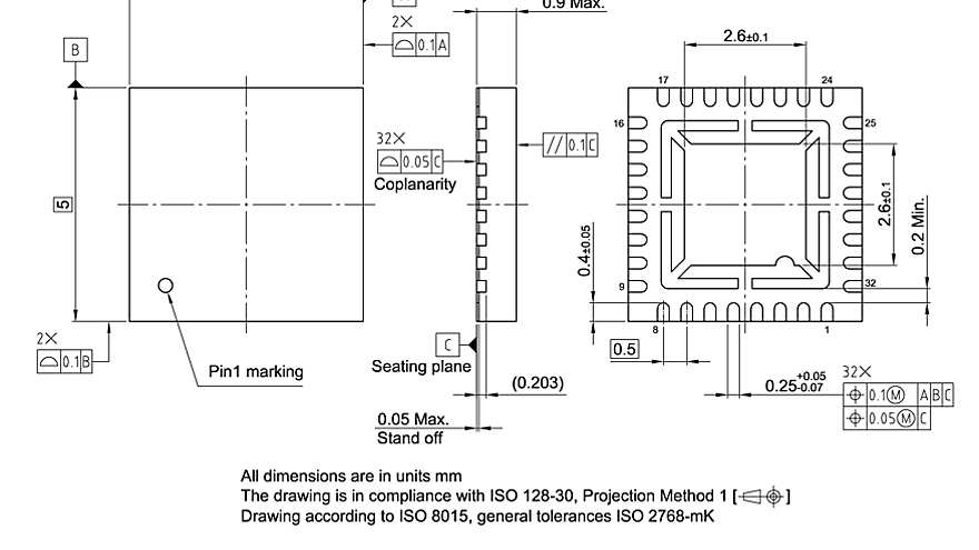 PG-VQFN-32-16_Package Outline