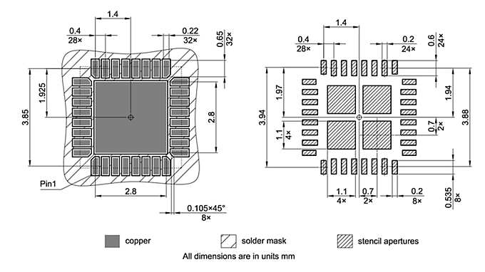 PG-VQFN-32-22_Footprint Drawing